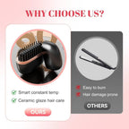 Mini Cordless Hair Straightener Brush